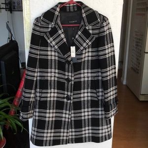 Black and white coat